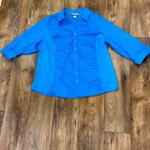 Women’s cj banks blue button up blouse